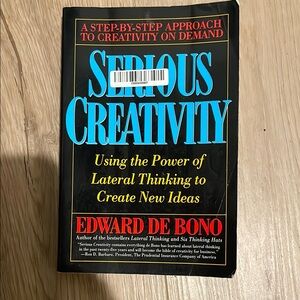 Serious Creativity Book by Edward de Bono 9780887306358